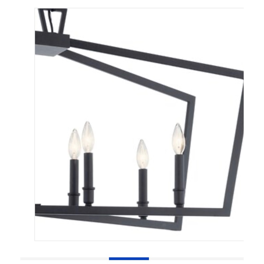 NEW Kichler Abbotswell 8 Light Black Chandelier